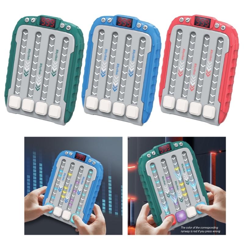 Engaging Children's Rhythm Game Machine With Adjustable Model, Enhances Coordination With Music And Lights for Parties