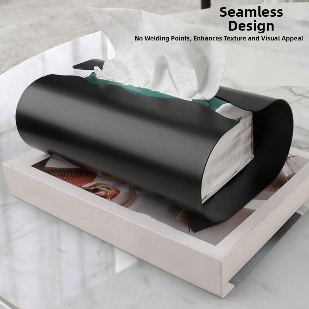 Minimalist Stainless Steel Tissue Box Waterproof Paper Towel Case Creative Paper Dispenser Kitchen