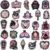 50pcs Gothic Darkness Cute Spooky Horror Stickers Magic Flower Skull Crystal Sticker For Laptop Luggage Guitar Diary Vinyl Decal