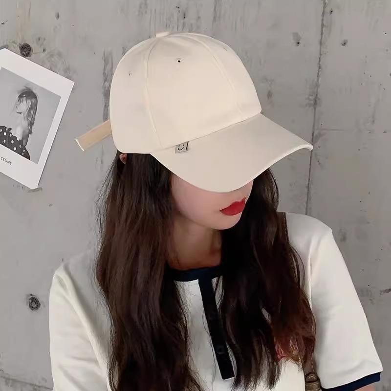 

Однотонная модная универсальная бейсболка летняя шляпа женская дорожная солнцезащитная шляпа регулируемая кепка делает лицо маленьким One Size