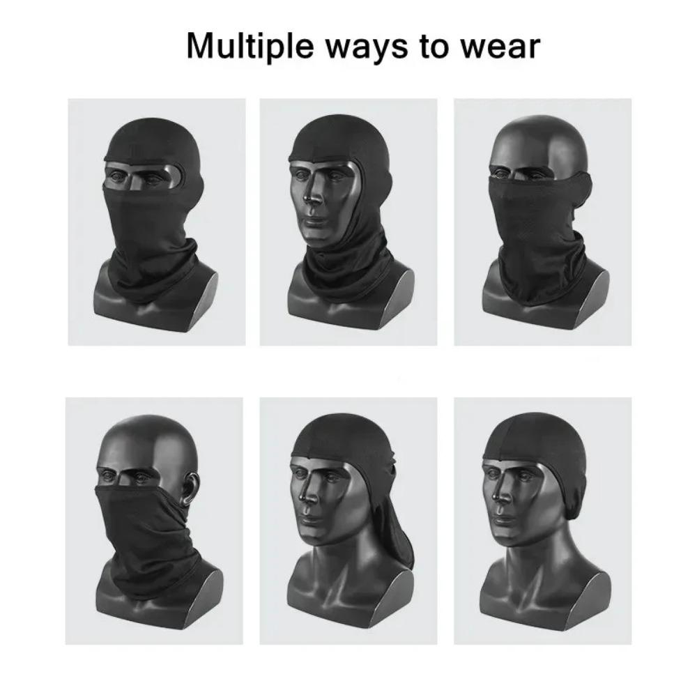 Tactical Balaclava Face Mask Summer Cooling Neck Gaiter Hiking Scarves Men Motorcycle Cycling Helmet Hood Sun Protection