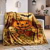 1 Stück Kürbis, Halloween-Decke Leichte Flanelldecke Überwurfdecke Für Sofa, Bett, Reisen, Camping, Wohnzimmer, Couch, Stuhl Und Bett yy250902618