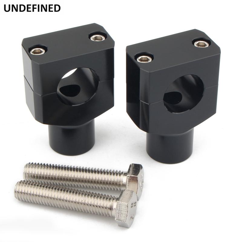 1 Pair Universal Handlebar Riser Kit Mounting Clip Aluminum for Harley Honda Kawasaki Suzuki Yamaha Motorcycle 22mm 25mm Handleb