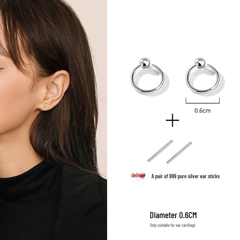 S925 Sterling Silver Stud Earrings - Trendy, Lightweight, Simple Luxury for Women (2025)
