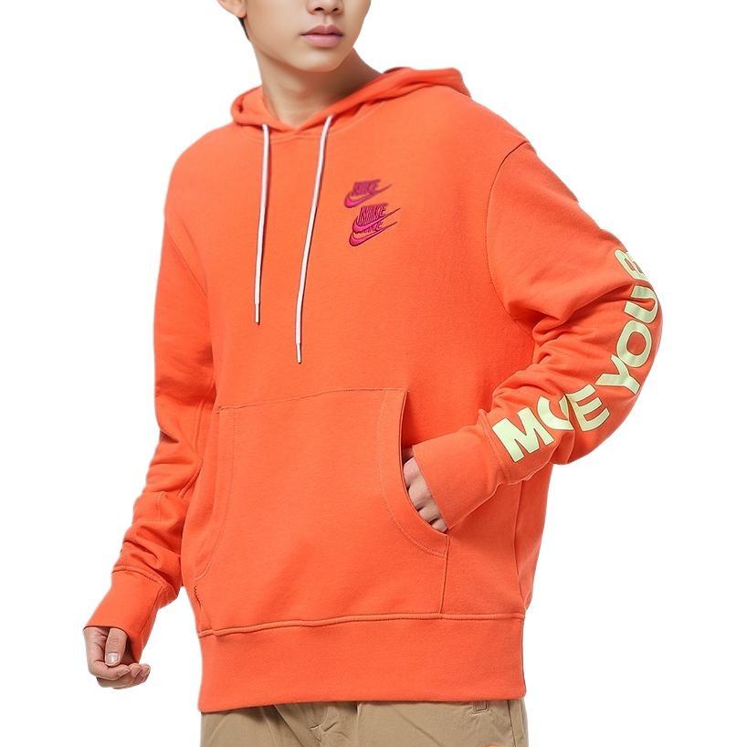 Nike MENS Sportswear Pullover French Terry Orange Men's DA0932-842