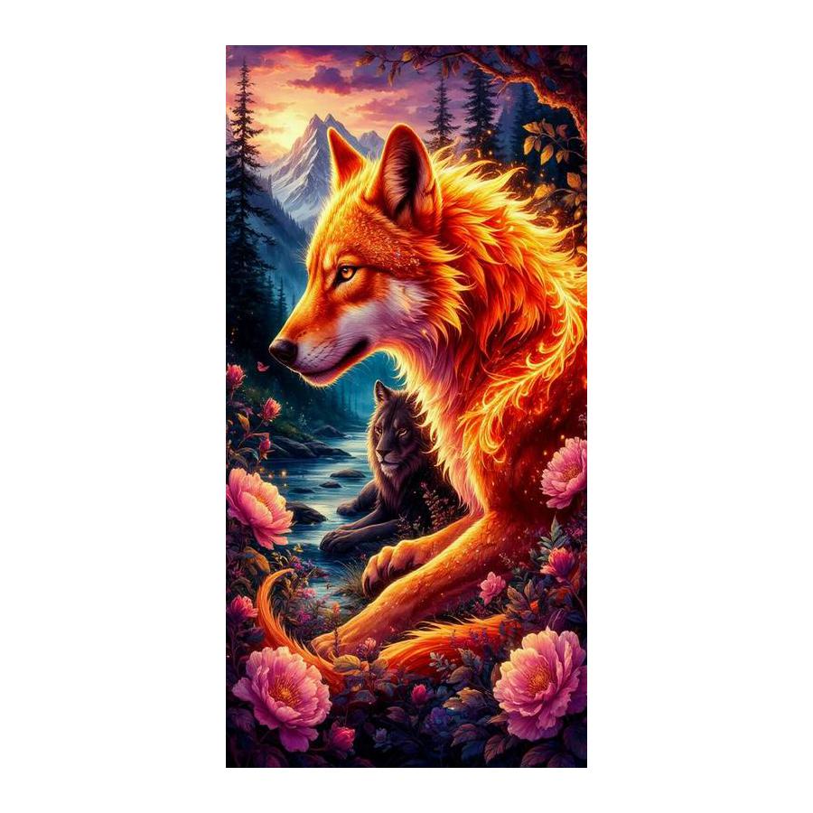 Wolf Large Size Diamond Painting New Collection Wild Animals Diy Full Drill Rhinestone Embroidery Mosaic Cross Stitch Kits
