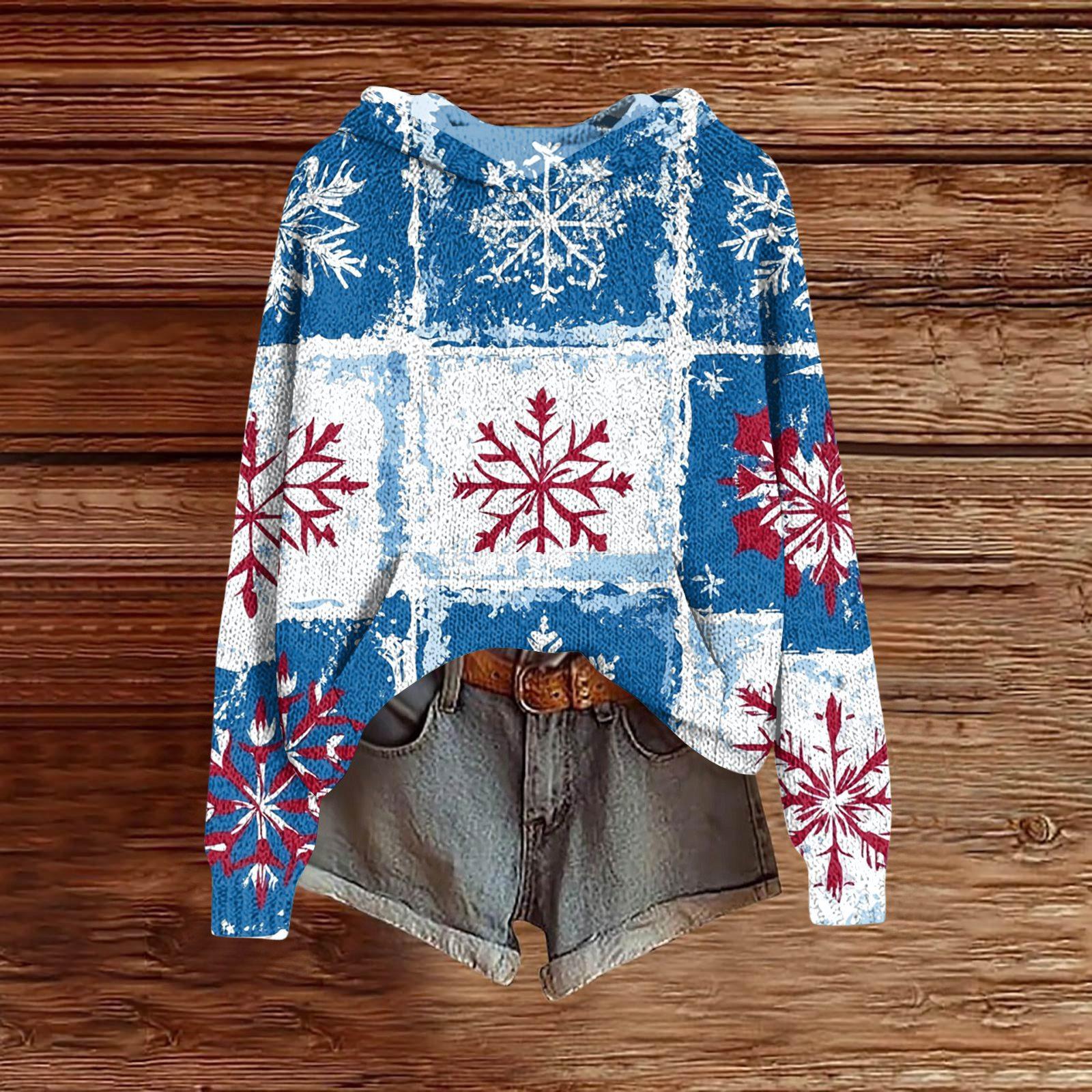 

Женская модная повседневная толстовка с капюшоном и длинными рукавами с принтом S