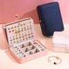 Jewelry Box Portable Storage Organizer Earring Rings Holder Pu Leather  Large Capacity Women Jewelry Display Travel Case
