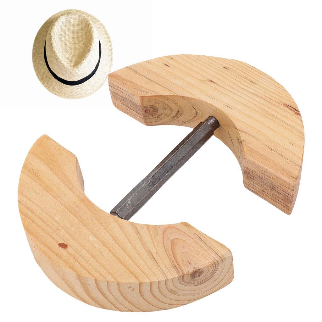 Heavy Duty Hat Stretcher Beech Wood Reshaper Shape Fixation Easy To Stretch for Fitted Hats
