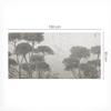 Protective Tabletop Mat with Fashionable Print Subtle Tropical Forest 100X50 Cm