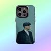 P-PeakyS T-Thomas Shelby Blinders Phone Case For iPhone17,16,15,14,13,12,11 Plus,Pro Max Colored Silver Phone Case