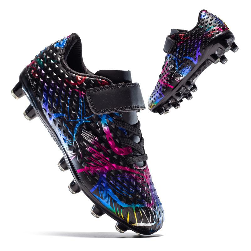 Football Shoes Velcro Elementary School Long Spike Shoes Artificial Turf Camouflage Broken Spike Football Shoes