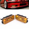 Для BMW 3 серії E36 M3 1992-1998 років Хромовані протитуманні фари Замінні лампи Жовтий розсіювач