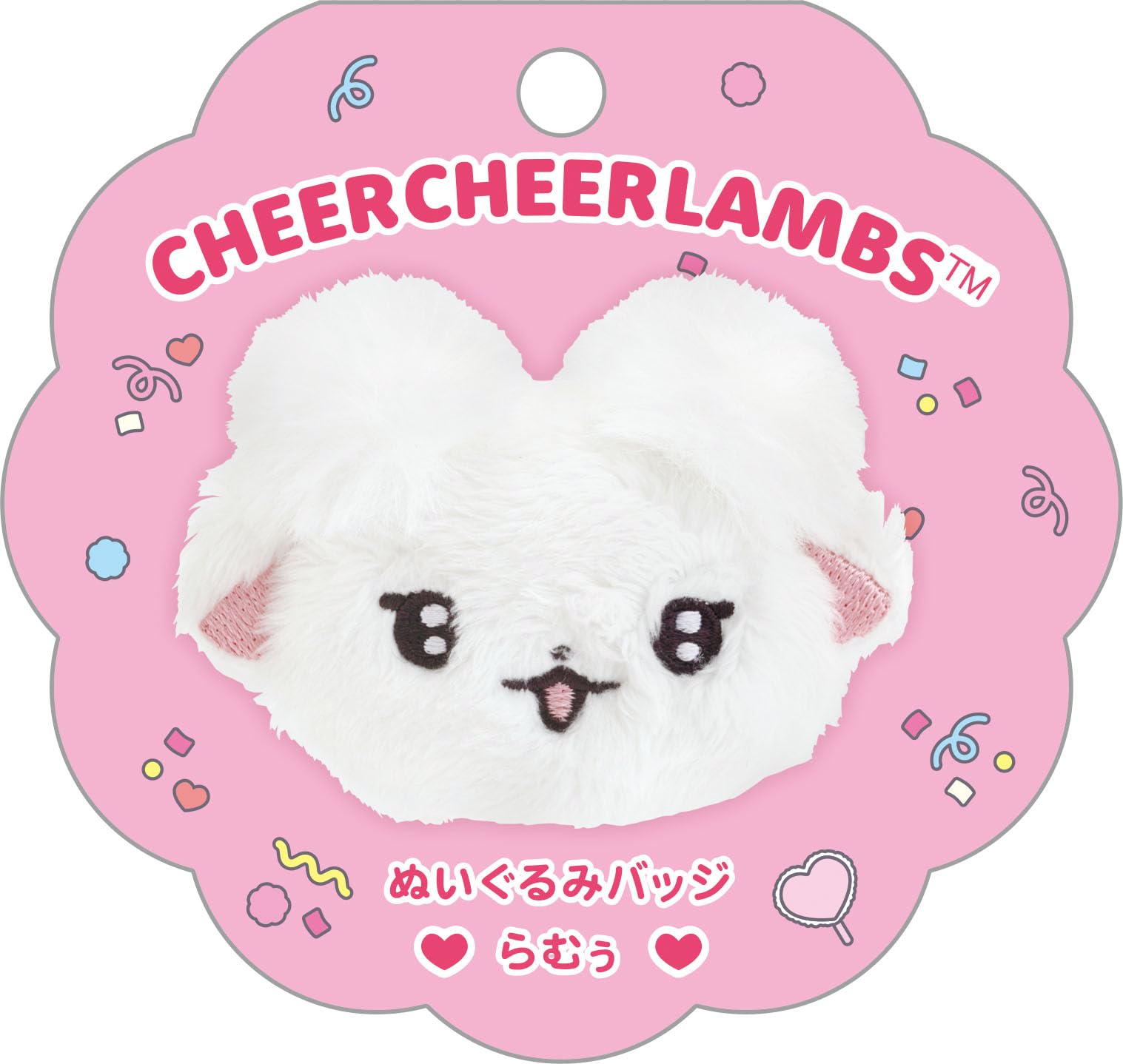 AB38501 Chia Chia Rams Plush Badge Ramu