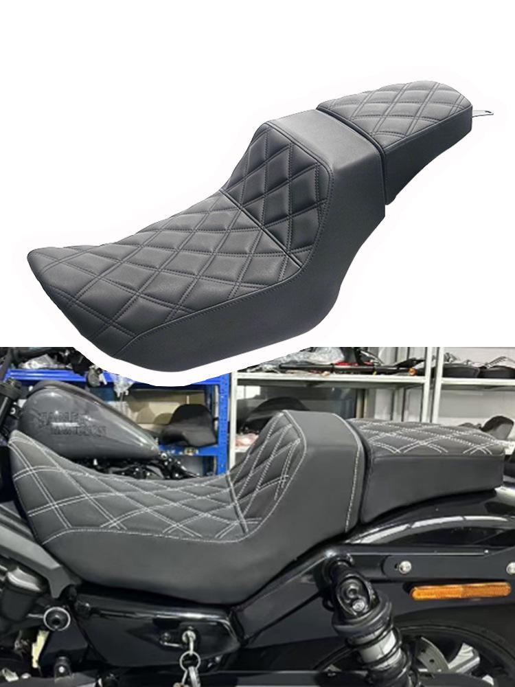 Harley Motorcycle Seat Cushion for Sportster, Softail, Street Bob, Fat Bob, Road King, and Touring Glide Series