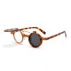 Round Punk Double Flip Men'S And Women'S Sunglasses, Locomotive Trend Personalized Foreign Trade Glasses Supply