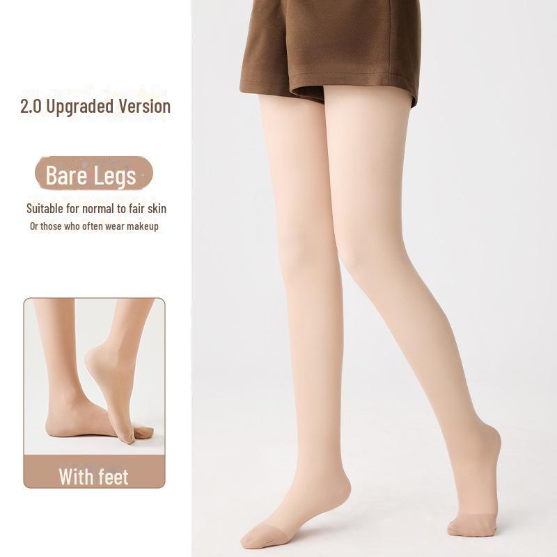 

Женские двухслойные теплые бархатные колготки телесного цвета: 720-игольное утолщение для осени и зимы 120g No Lining (15~25°C)