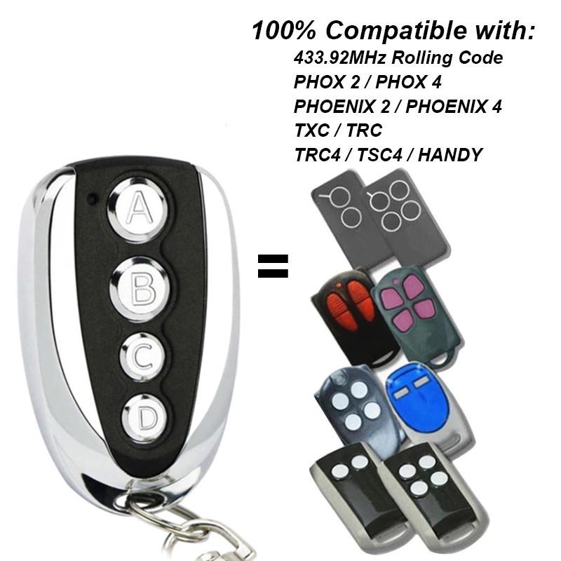 PHOX2 Garage Door Remote Control 433MHz No