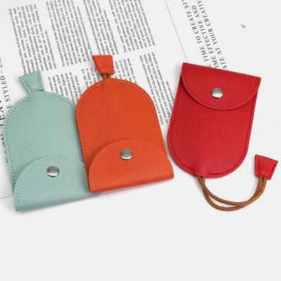 Large-Capacity Key Sleeve PU Matte Leather Keychain Bags Mini Purse Key Case Cover  Men