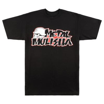 Metal Mulisha Corpo z krótkim rękawem, czarna odzież odzieżowa T-shirt unisex z czaszką