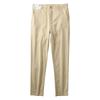 Breathable Linen! Export Men's Factory Balance Cargo with Logo Cut off Men Pure Color Pencil Pants Cotton and Linen Casual Pants Cropped Pants