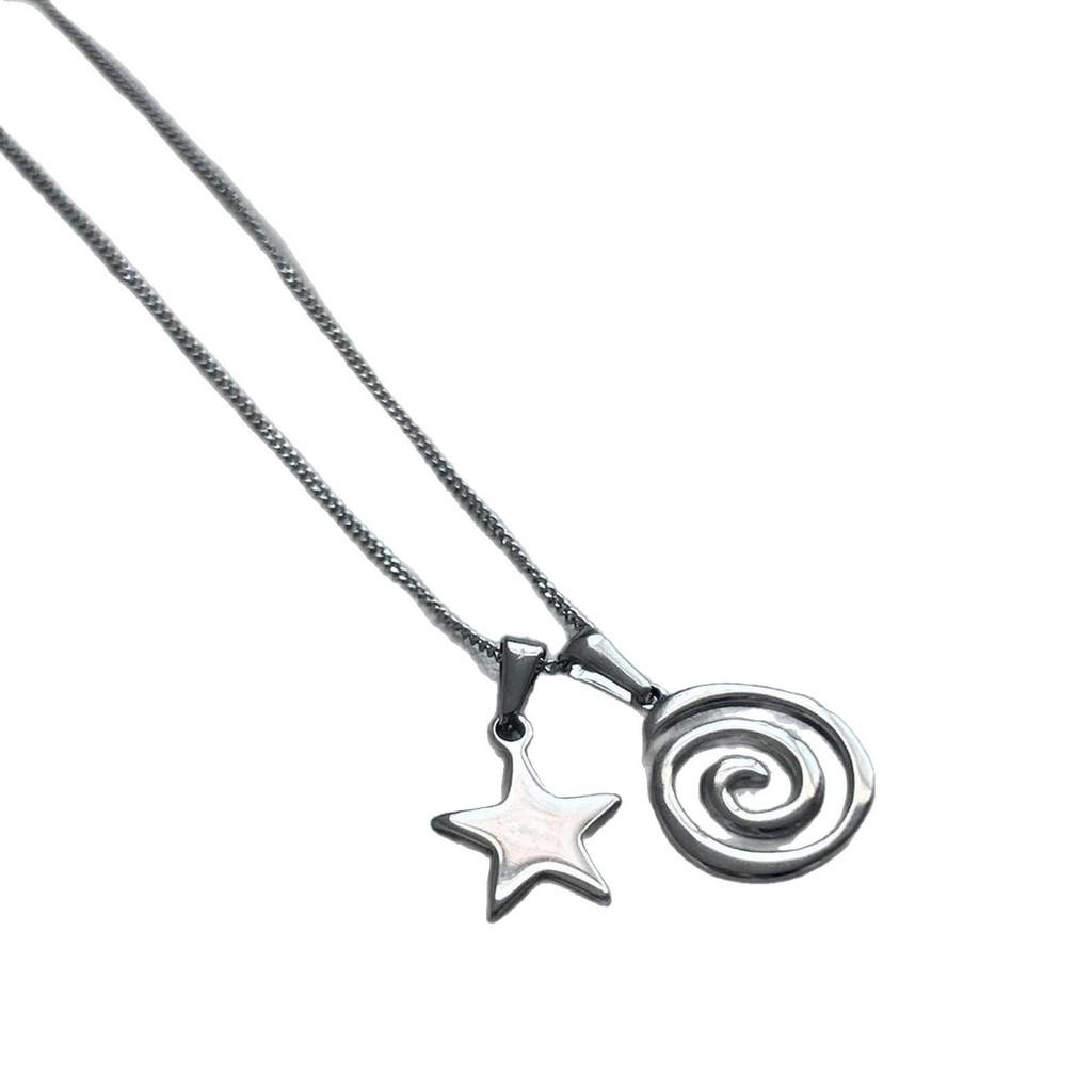 Bohemian Geometric Stainless Steel Pendant Necklace For Women Jewelry 2025 Trendy Accessories