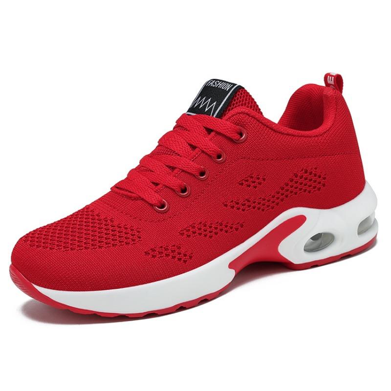 Women's Spring Cross-border Sports Shoes, Plus Size Soft Sole Running Shoes, Air Cushion Breathable Mesh Casual Sneakers