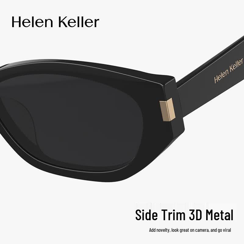 Helen Keller Unisex Polarized Cat-Eye Sunglasses