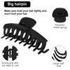 2 Pack Big Hair Claw Clips Nonslip Large Claw Clip for Women and Girls HairStrong Hold Grips Hair Accessories 4 Inch Black Idea