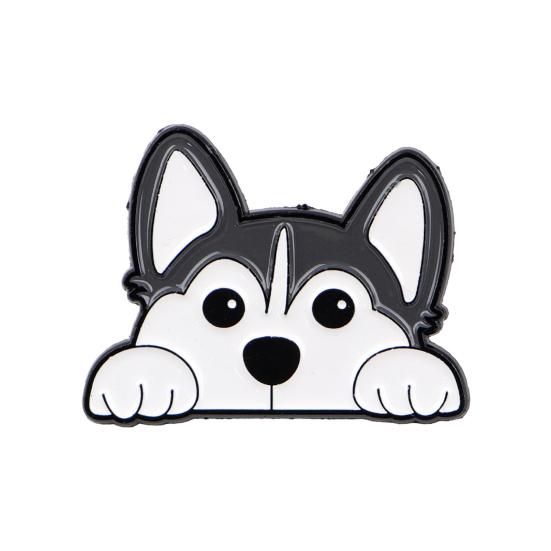 Unisex Brooch Cartoon Pet Dog Design Zinc Alloy Brooch Pin Sweater Suit Lapel Decorative Enamel Badge Outfit