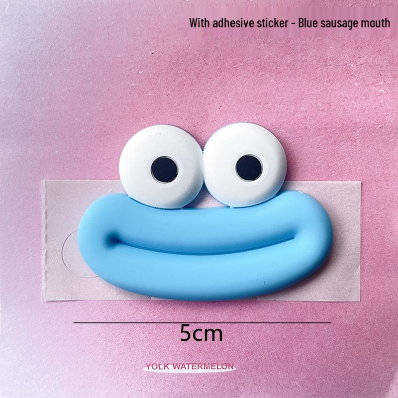 Cartoon Sausage Mouth PVC Charms: DIY Phone Case, Magnet, Shoe Accessories