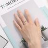 Women Girl Smooth Thin Geometric Waves Party Jewelry Finger Ring Opening Ring Fashion Accessories