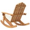 Vidaxl Adirondack Rocking Chair With Cushions, Solid Acacia Wood