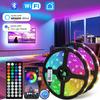 5V USB 5050 RGB LED Strip Light Bluetooth WiFi App Control 1-30M Room Ambient Backlighting