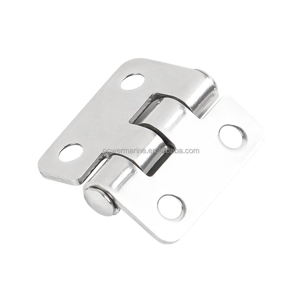 Marine Hardware Accessories 316 Stainless Steel Folding Hinge Silver Stamped Hinges