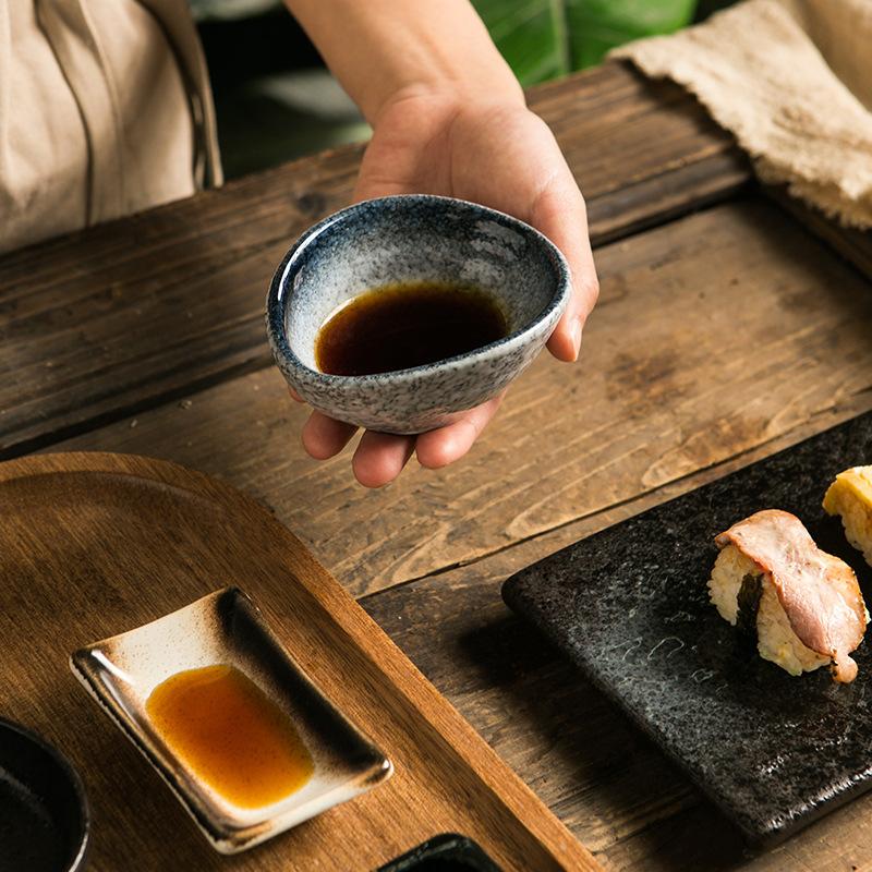 Flavoring Dishes Household Ceramic Dishes Soy Sauce Dishes Vinegar Dishes Dipping Dishes Tableware Cute Creative Dishes Special-shaped