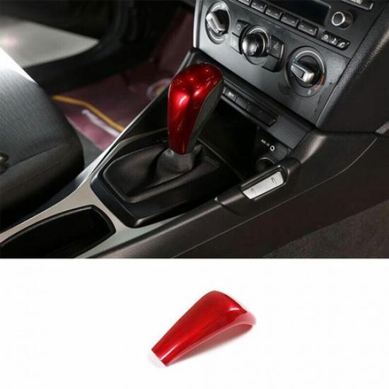 For BMW 3-Series E90 2005-2011 2012 ABS Red Console Gear Shift Knob Cover Trim