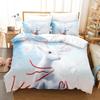Deer Duvet Cover Set Wild Forest Animal Bedding Set Natural Bedclothes Kids Teens Double Queen King Size Polyester Quilt Cover