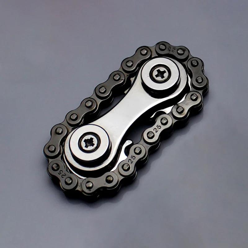 New Sprockets Flywheel Fingertip Gyro Fidget Spinner Antistress Anxiety Metal Bike Chains Christmas Gift For Adult Kids