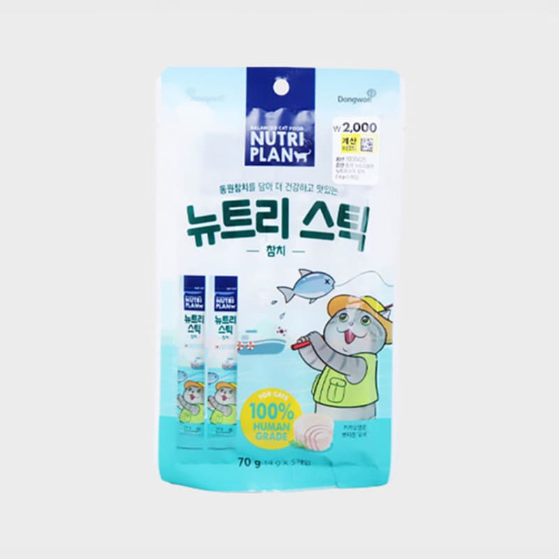 

[Питомец] Dongwon Nutri Plan Nutristic (Тунец) 14G 5 упаковок