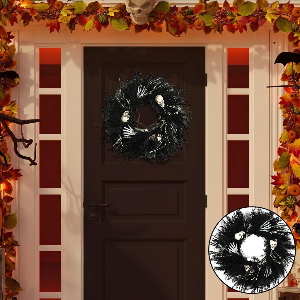 Festdekorasjon Hånd Dørhenging Lokaloppsett Halloweenkrans
