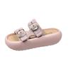 Thick-soled slippers summer new semi-drag comfortable casual soft outer wear flat-bottomed sandals women