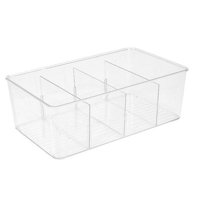 Teebeutel-Aufbewahrungsbox Büro Multifunktionale Aufbewahrungsbox mit Deckel Acryl-Organizer Kaffeepackungs-Fachbox