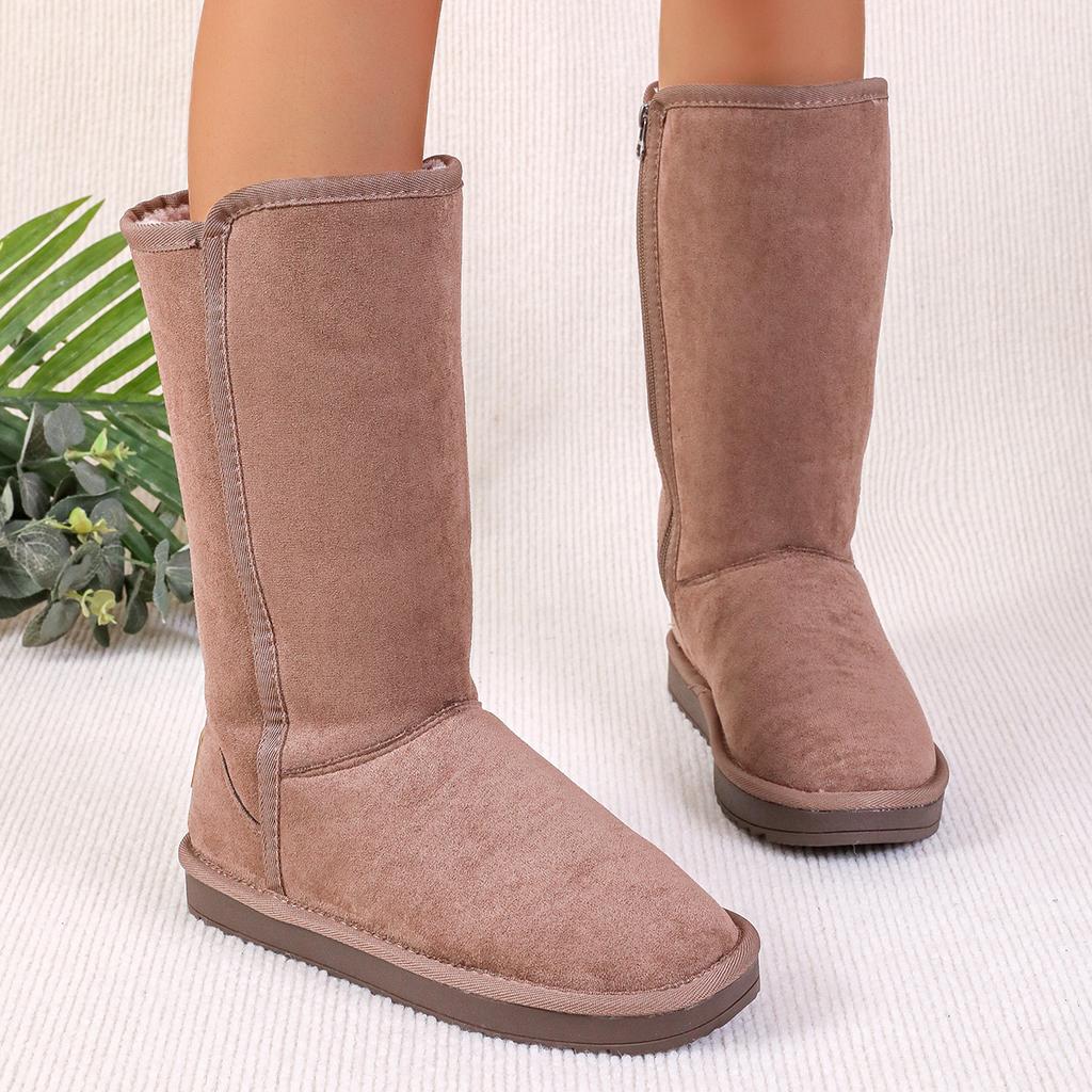 Women Winter New Design Elegant Retro Thick-soled Boots Daily Leisure Flat Non-slip Women Snow Boots Shoes for Women