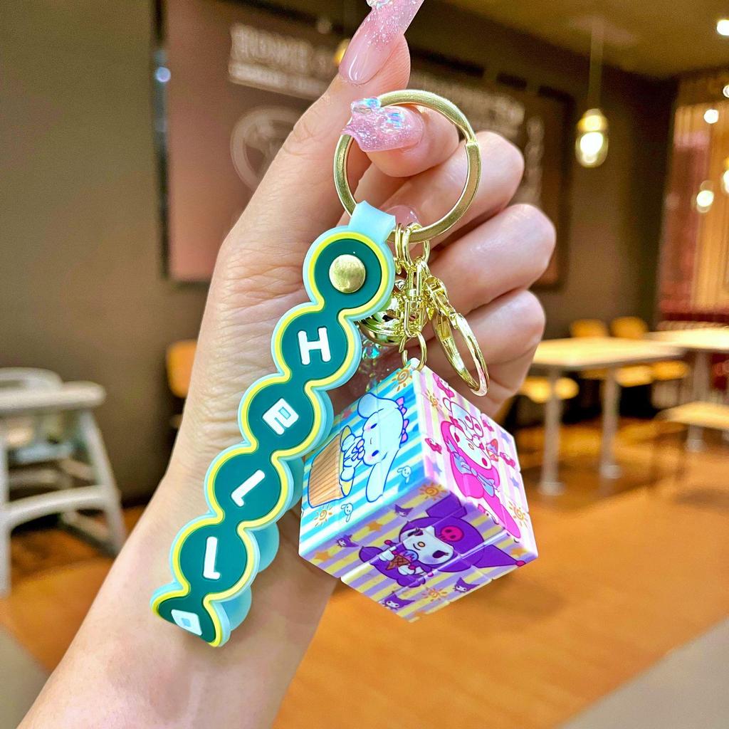 Bedårande Gris & Panda Stapelleksak Hängsmycke Nyckelring - Sött Par Bilväska Tillbehör, Perfekt Liten Gåva