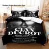 Cian Ducrot Pattern Bedding Set 3pcs Duvet Cover Pillowcase Lightweight Microfiber Bed Linen Home Bedroom Decor For Music Fans