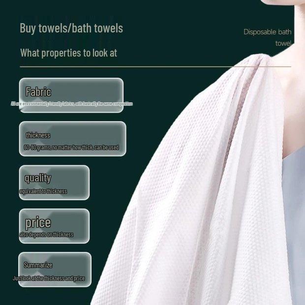 Thickened Disposable Travel Bath & Face Towel - Extra Large & Individually Packaged