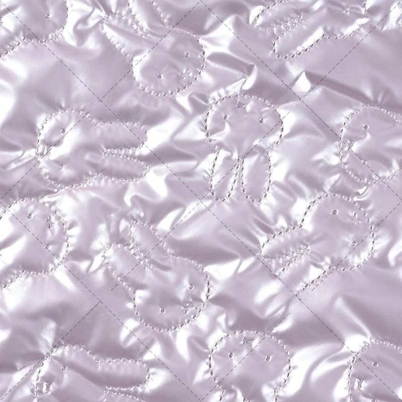 

Embossed Rabbit PU Leather Fabric Luggage Clothing Composite Cotton Lining Diy Pattern Cloth Diy for By The Yard 1Yard