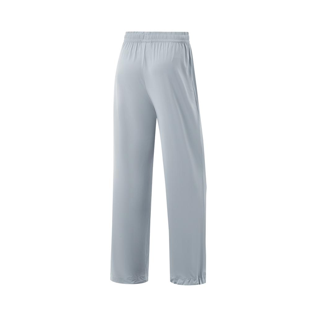 Li Ning Fitness Series Solid Color Simple Soft Versatile Casual Pants Women bottoms AKYV186-2