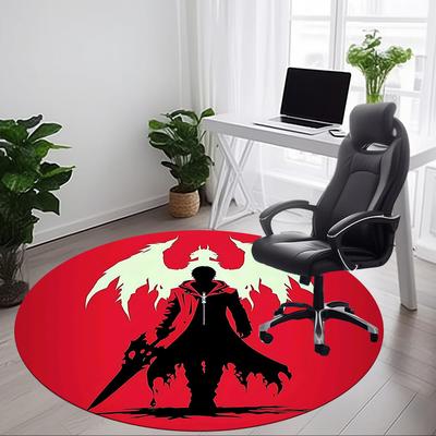 1pc Devil May Cry Office Round Area Rug, Under Office Chairs Bedroom Living Room Home Decor A0926104